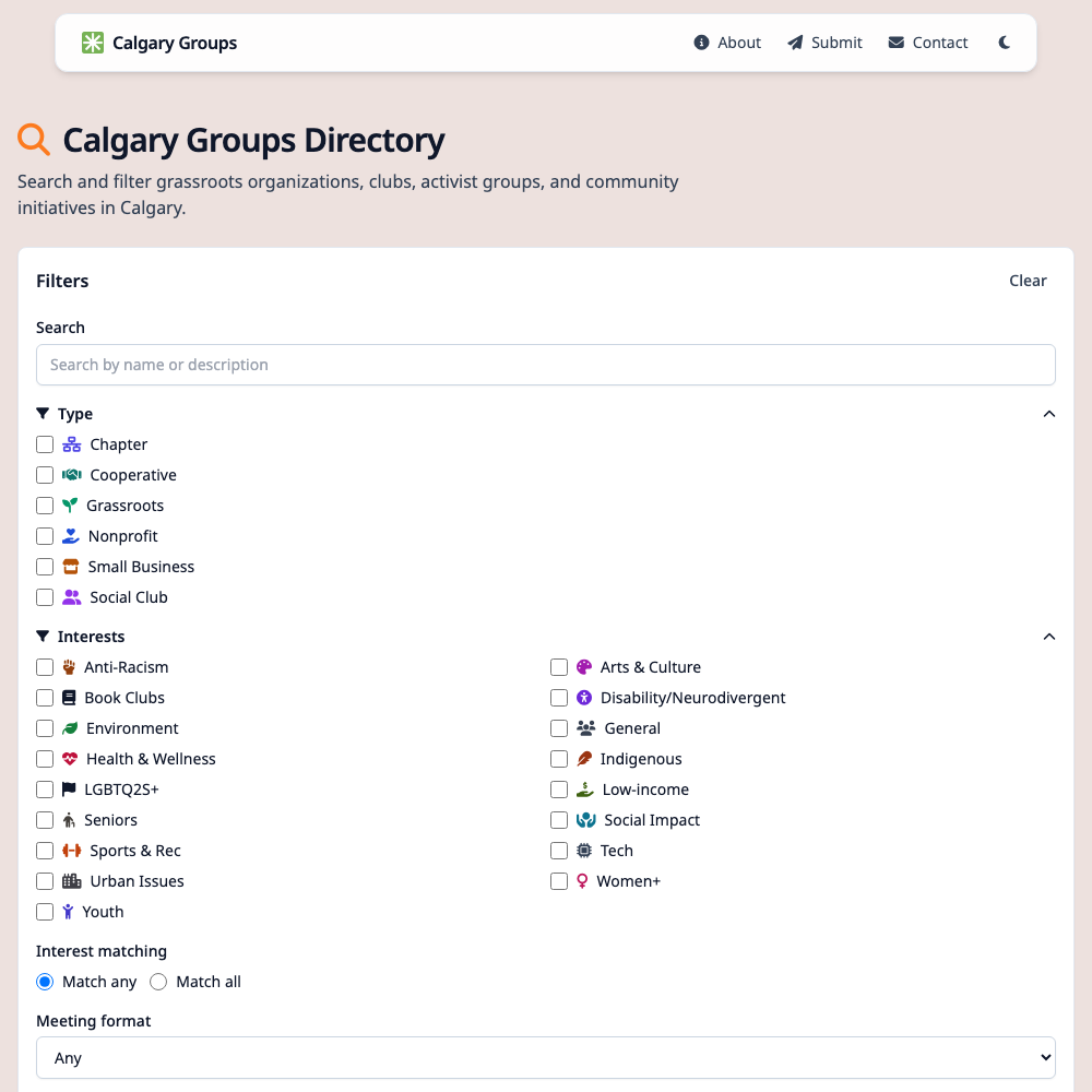 Calgary Groups