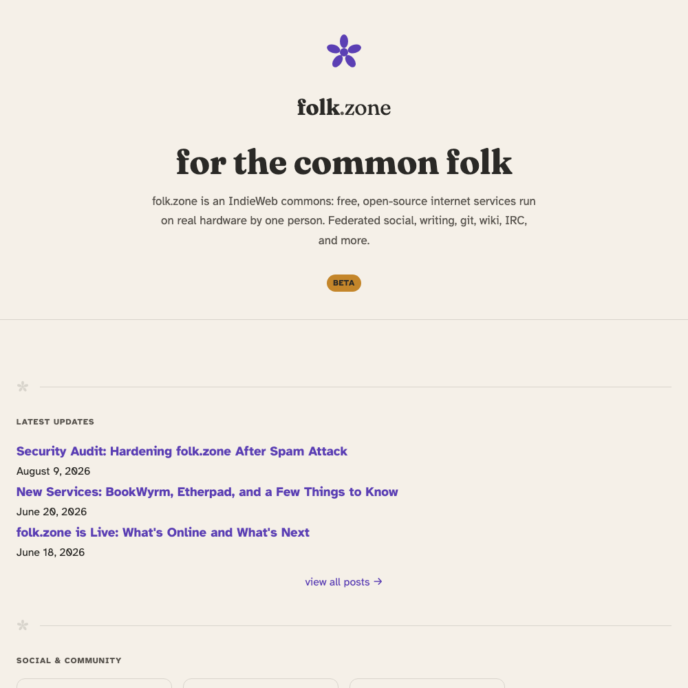 Folk Zone: IndieWeb Commons