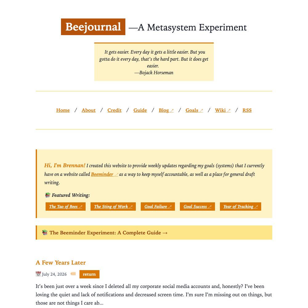 journalbar: Quantified Self Blog